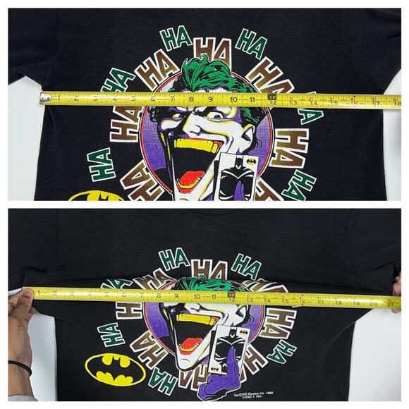 Vintage 1989 The Joker Comic T Shirt Medium Tee DC Comics 80s DC Comics Batman - Picture 12 of 16